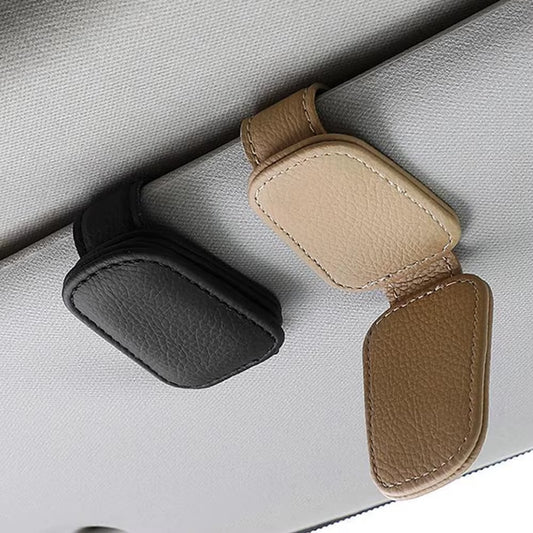 Universal Car Sunglasses Clip Card Ticket Holder Stand Fastener Pen Case Eyeglasses Sun Visor Car Accessories
